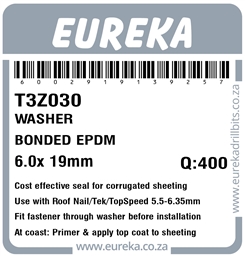 T3Z030 - Bonded Washer EPDM -T3Z030_Label_T